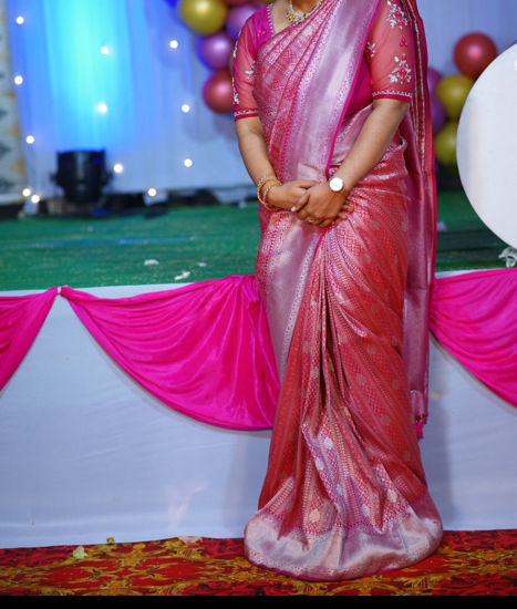 Picture of Banaras katan saree without blouse