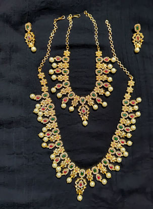 Picture of Short and long neckset with earrings