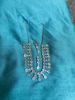 Picture of Silver finish neck set  with earrings