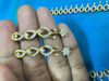 Picture of Combo of AD stone necklace, haram and Silk Thread and kundan stone Bangles - Size 2.6