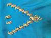 Picture of Combo of AD stone necklace, haram and Silk Thread and kundan stone Bangles - Size 2.6