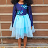 Picture of Combo of Blue Little fab party frock and Black frock For 4-6Y