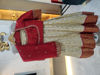 Picture of Bullion knot brand Half white with red half saree