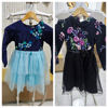 Picture of Combo of Blue Little fab party frock and Black frock For 4-6Y
