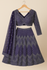 Picture of Purple Lehenga with Silver Embellishments