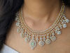 Picture of Bridal Stone cut Necklace with Earrings