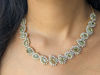 Picture of Beautiful Greenish stone Necklace set with Earrings