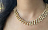 Picture of Elegant Diamond Finish Neck Piece with Pearls