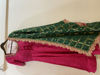Picture of Pink Anarkali with green dupatta