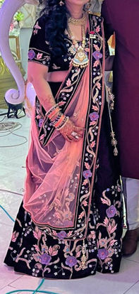 Picture of Deep Purple Embroidered Lehenga Choli
