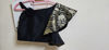 Picture of Black and gold beautiful banaras lehanga and raw silk crop top for 10-12Y