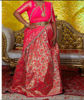 Picture of Pure rani pink paithani pattu croptop lehenga