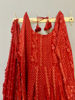 Picture of RED CHIKANKARI LONG FROCK