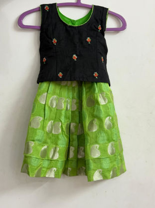 Picture of Green and Black Langa For 3-4Y