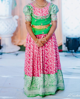 Picture of Pure Banarasi Georgette Lehenga For 4-6Y