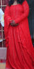 Picture of RED CHIKANKARI LONG FROCK