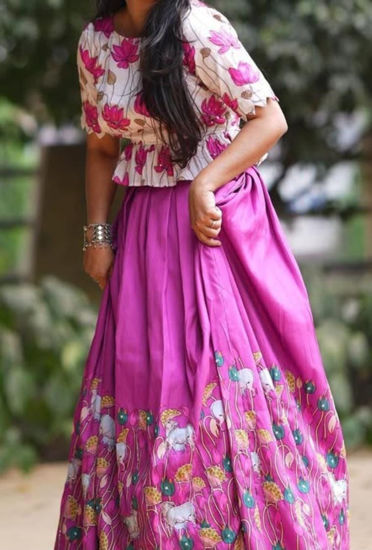Picture of Kalamkari Lehenga & Peplum Blouse