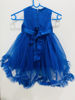 Picture of Blue ruffle frock with net fabric For 1-2Y