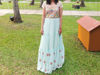 Picture of Sea green shade long frock