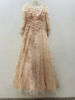 Picture of Blush peach Embellished net gown