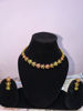 Picture of Star neck set, green crystal chocker and a simple party wear neckset combo