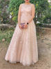 Picture of Blush peach Embellished net gown