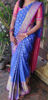 Picture of Royal blue with contrast gold zari border ( only saree )