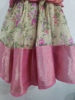 Picture of Organza yellow and orange peach shade lehanga For 2-4Y