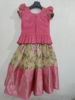 Picture of Organza yellow and orange peach shade lehanga For 2-4Y