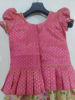 Picture of Organza yellow and orange peach shade lehanga For 2-4Y