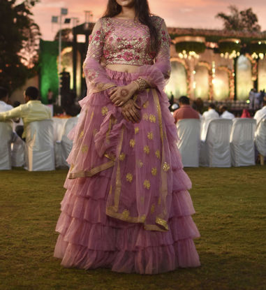 Picture of Pink lehenga and blouse