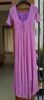 Picture of Beautiful Lavender Georgette thread work padded long frock