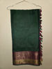 Picture of Pure Kanchipuram Silk Saree Green and Magenta Pink with Zari woven buttas and Zari woven Border