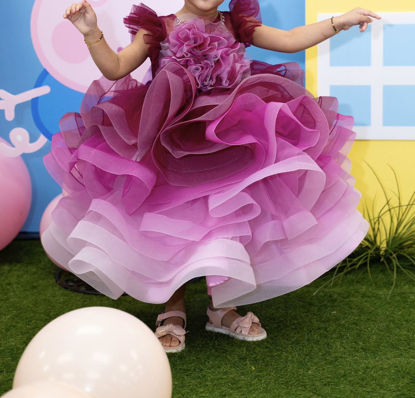 Picture of Cute purple designer frock from vianah kids couture for 2-4Y