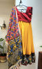 Picture of Yellow and maroon lehenga
