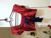 Picture of Yellow and maroon lehenga