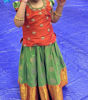 Picture of Green pattu langa with blouse For 2-4Y