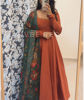 Picture of Rust orange kalamkari Anarkali