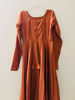 Picture of Rust orange kalamkari Anarkali