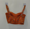 Picture of Orange Crepe Crush Lehanga Set