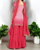 Picture of Short kurti with sharara and dupatta