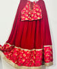 Picture of Customized Red Velvet Lehenga with Banaras border