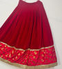 Picture of Customized Red Velvet Lehenga with Banaras border