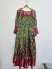 Picture of Ikkat print long Frock without Dupatta
