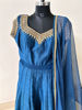 Picture of Royal blue and gold Anarkali