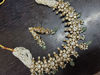 Picture of Real mossonaite necklace with earrings