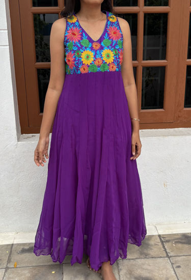 Picture of Purple Embroidered Gown