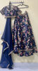 Picture of Anushree Reddy Inspired Blue Floral Lehenga