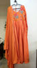 Picture of Orange long anarkali dress