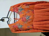 Picture of Orange long anarkali dress